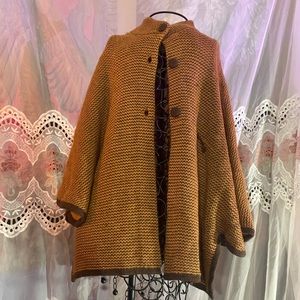 Vintage alpaca cape